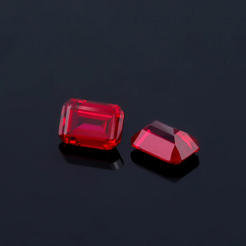 13x18mm Emerald Cut Lab-Grown Ruby (Approx. 15ct)