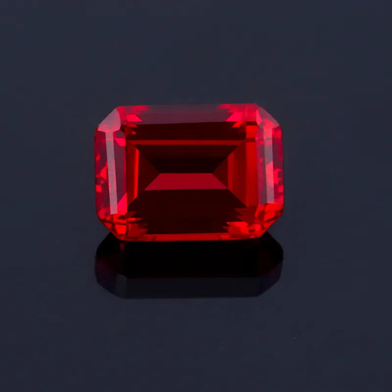 13x18mm Emerald Cut Lab-Grown Ruby (Approx. 15ct)