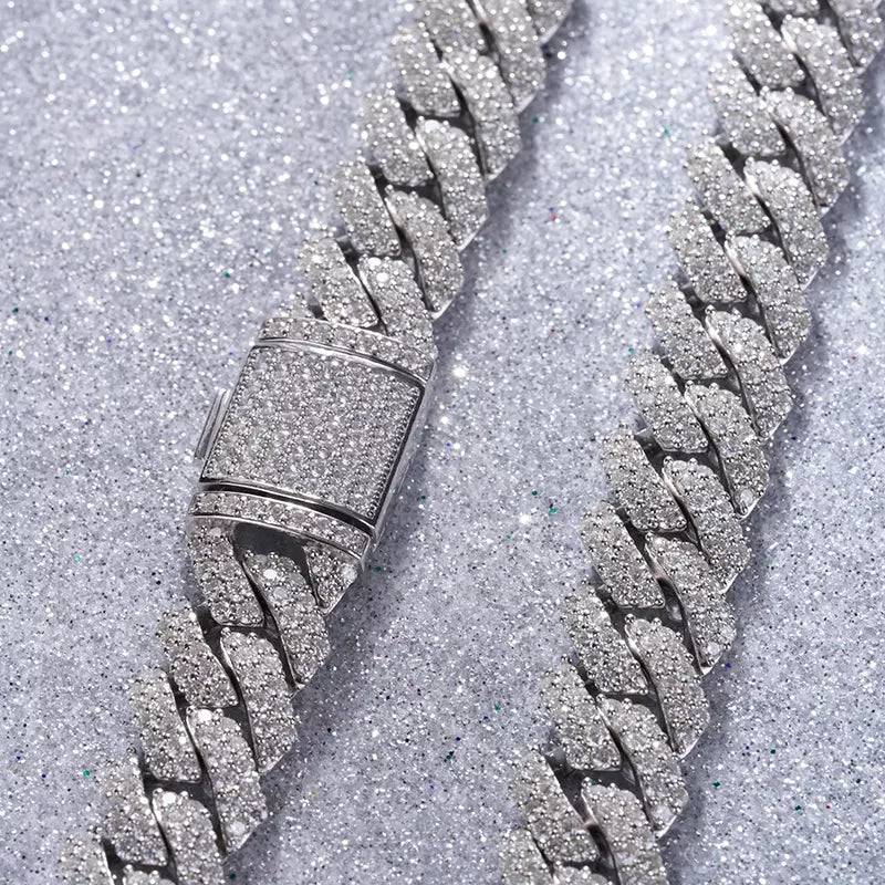 Diamond Cuban Chain 10k White Gold