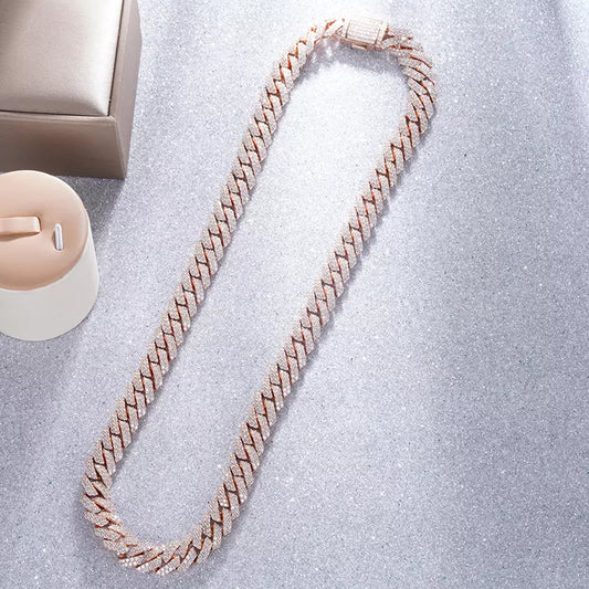 Diamond Cuban Chain 10k Rose Gold