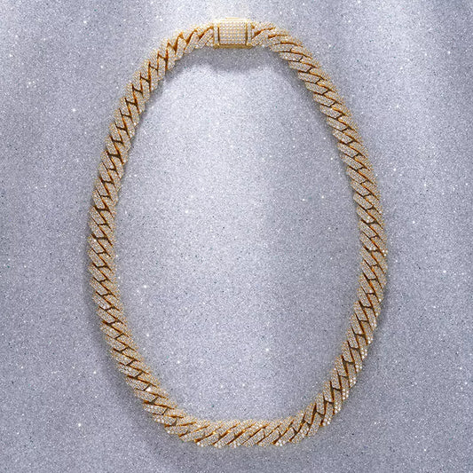 Diamond Cuban Chain 10k Yellow Gold