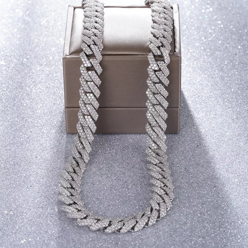 Diamond Cuban Chain 10k White Gold